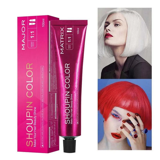 100ml Hair Dye Cream Mild Safe Hair Coloring Shampoo Styling Tool Lasting Semi-permanent Red Blue White Tinte De Pelo  All Hair