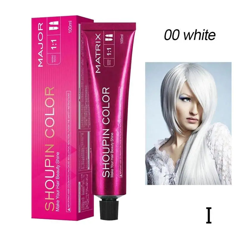 100ml Hair Dye Cream Mild Safe Hair Coloring Shampoo Styling Tool Lasting Semi-permanent Red Blue White Tinte De Pelo  All Hair