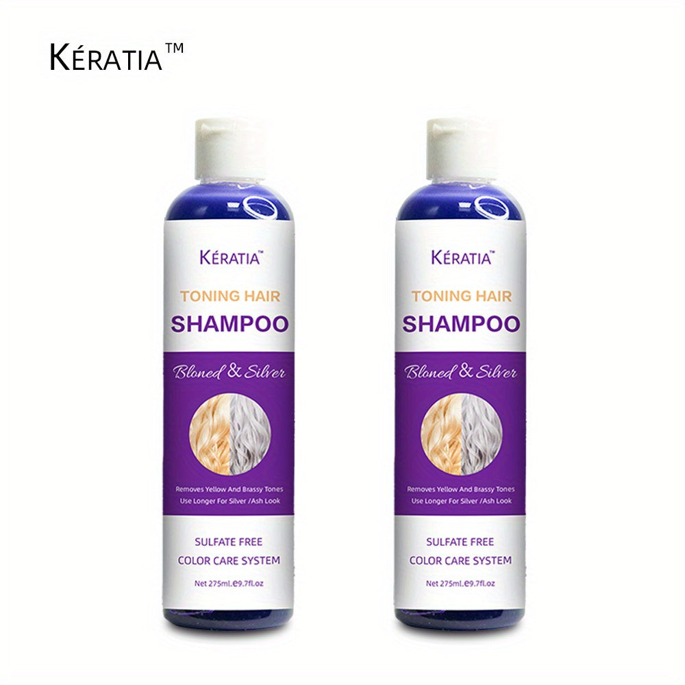 Toning Hair Shampooo, Balancing Blonde & Silver Shampoo, Natural Herbal Purple Shampoo