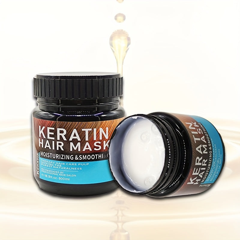 Keratin Hair Mask, Moisturizing And Smoothing Hair, Hair Care Mask For All Hair Types