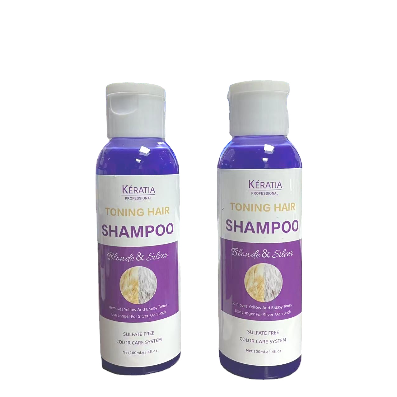 Toning Hair Shampooo, Balancing Blonde & Silver Shampoo, Natural Herbal Purple Shampoo