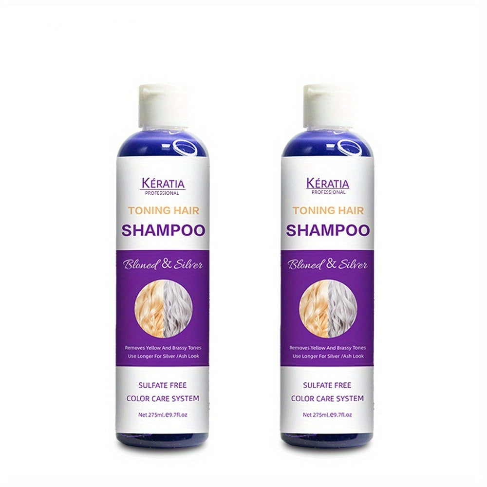 Toning Hair Shampooo, Balancing Blonde & Silver Shampoo, Natural Herbal Purple Shampoo