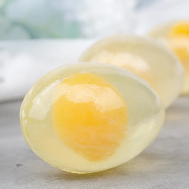 egg Soap nourishes whitening brightens  makes skin smooth and soft