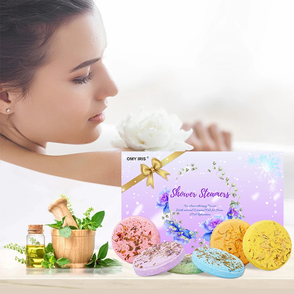 Aromatherapy Shower Steamers with Pure Essential oil Bath Bomb Shower Tablets