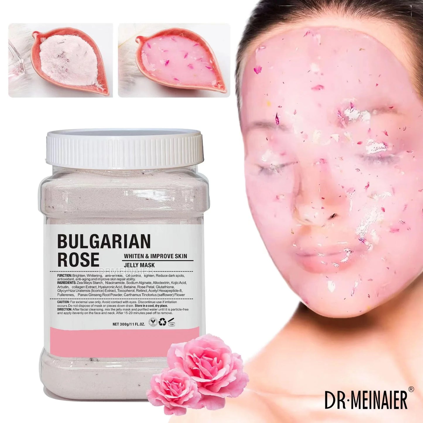 DIY Spa Whitening Rose Gold Peel Off Modeling Skincare Facial Soft Hydro Jelly Mask Powder Beauty products esthetician supplies