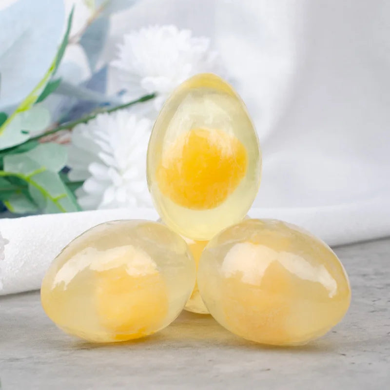 egg Soap nourishes whitening brightens  makes skin smooth and soft