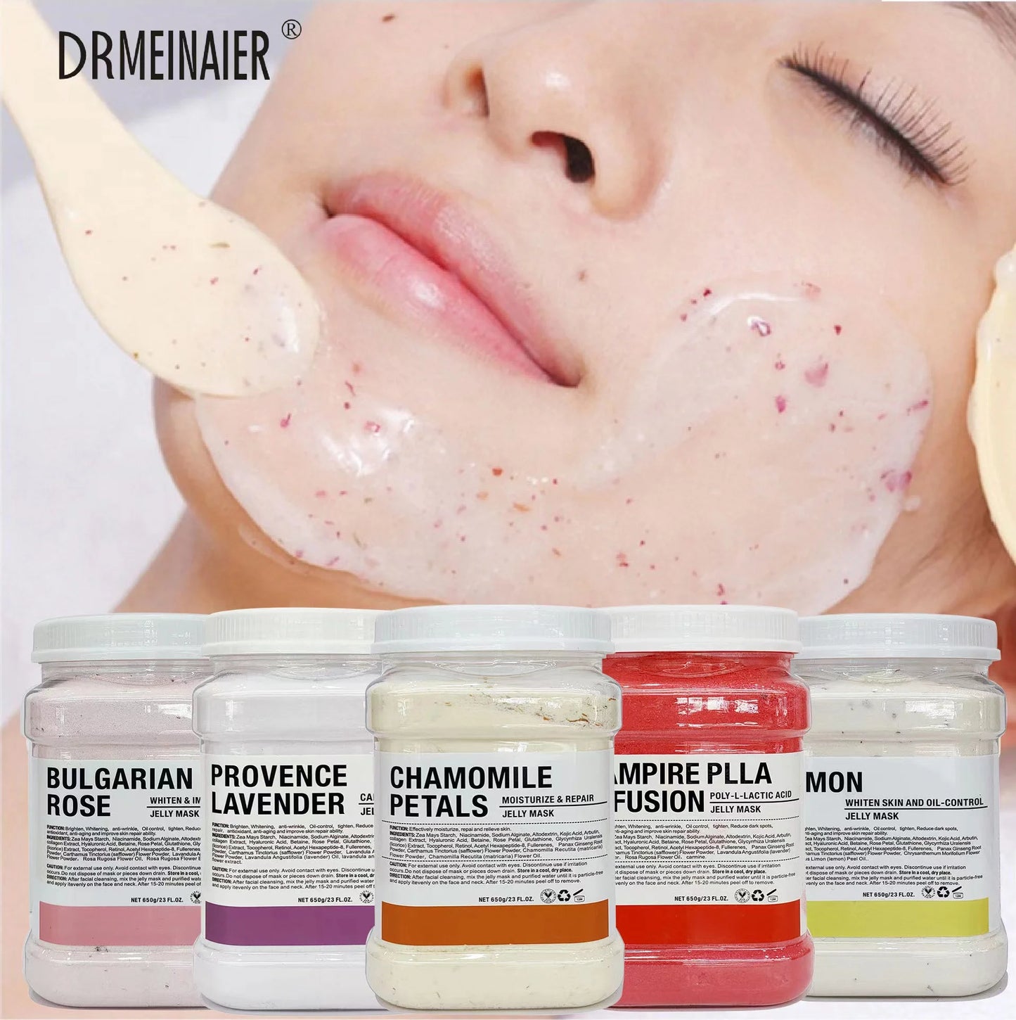 DIY Spa Whitening Rose Gold Peel Off Modeling Skincare Facial Soft Hydro Jelly Mask Powder Beauty products esthetician supplies