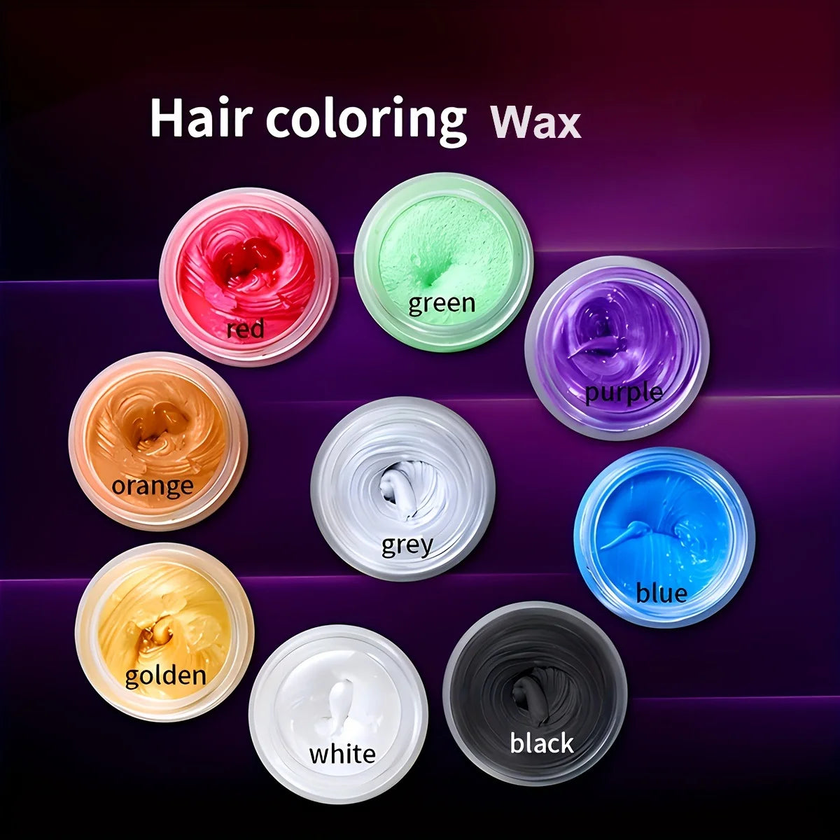 8 Colors Temporary Professional Salon Hair Dye Color Wax Black Hair Wax Instant unisex Natural Washable Fashion Colorful