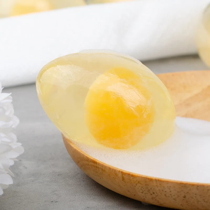 egg Soap nourishes whitening brightens  makes skin smooth and soft