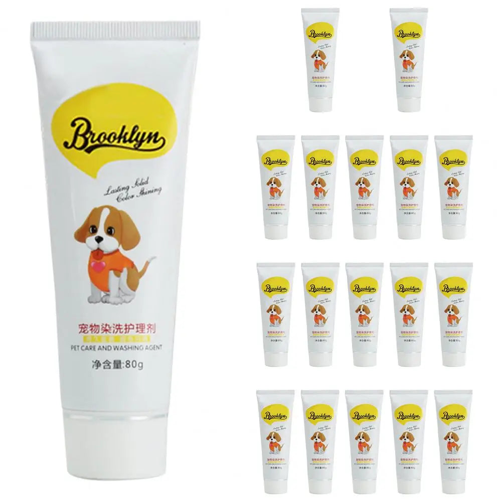 Wholesale Non-Toxic Pet Dyeing Ointment Dog Hair Dye Cream Pet Grooming Hair Coloring Dyes