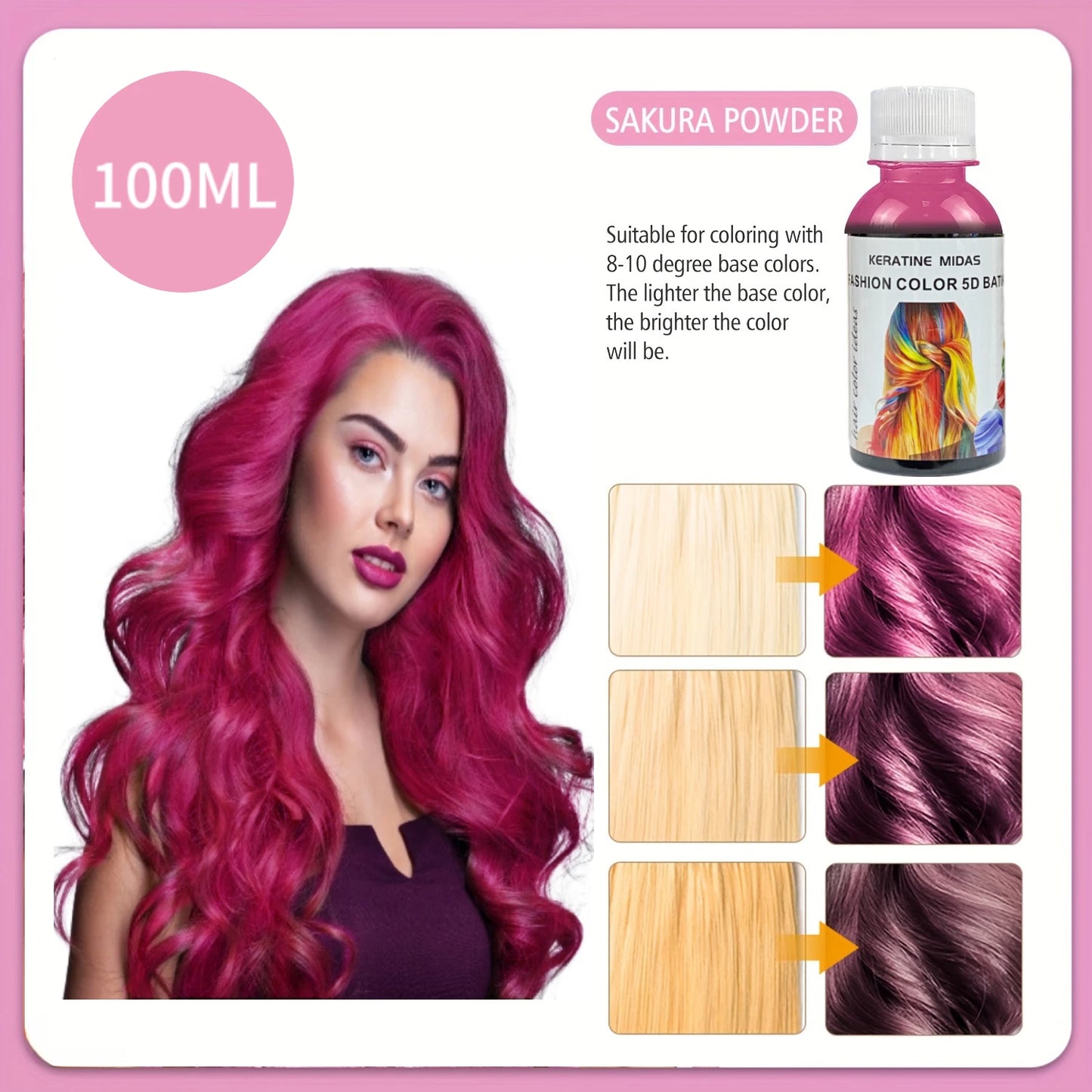 Hot Selling Factory Direct Supply 100ML Hair Color Manicure Dyeing Hair Ammonia-Free  While Caring