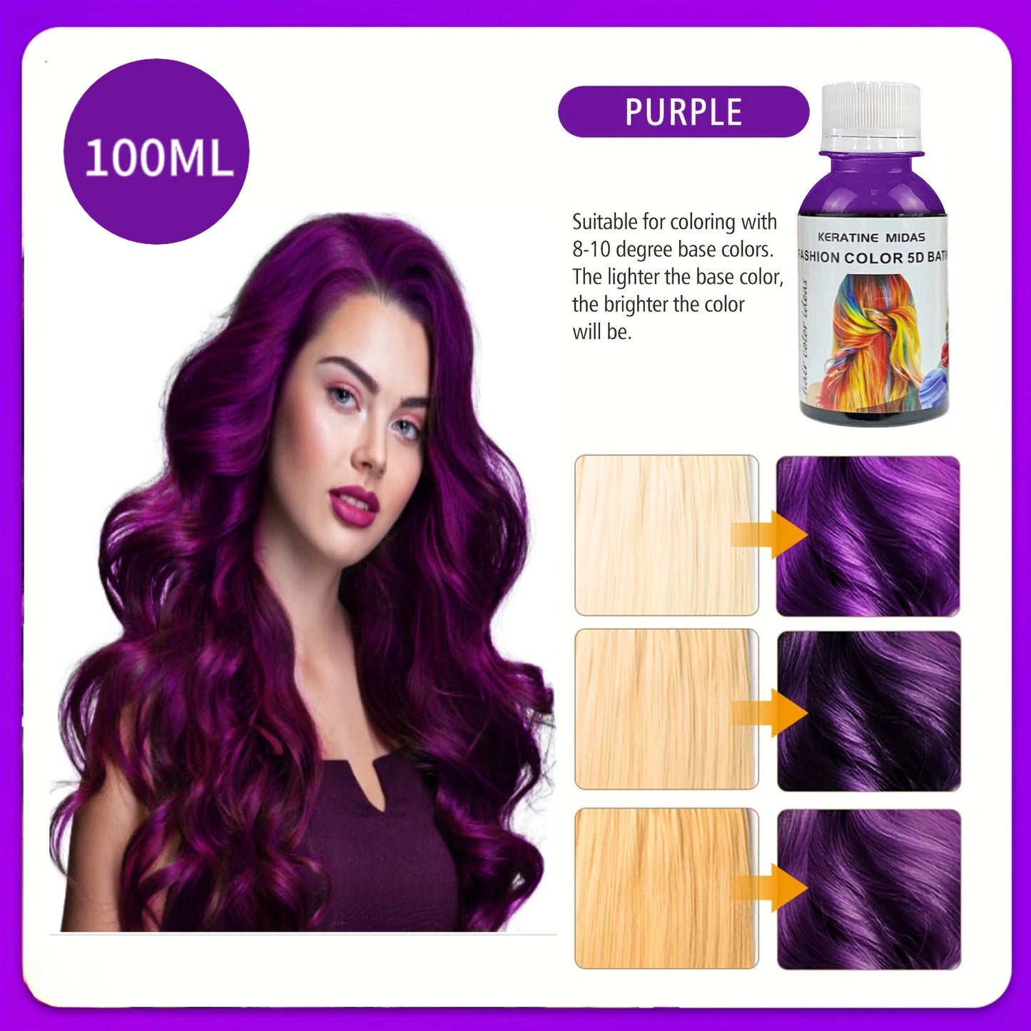 Hot Selling Factory Direct Supply 100ML Hair Color Manicure Dyeing Hair Ammonia-Free  While Caring