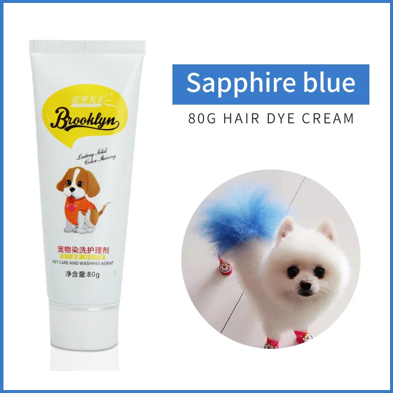 Wholesale Non-Toxic Pet Dyeing Ointment Dog Hair Dye Cream Pet Grooming Hair Coloring Dyes