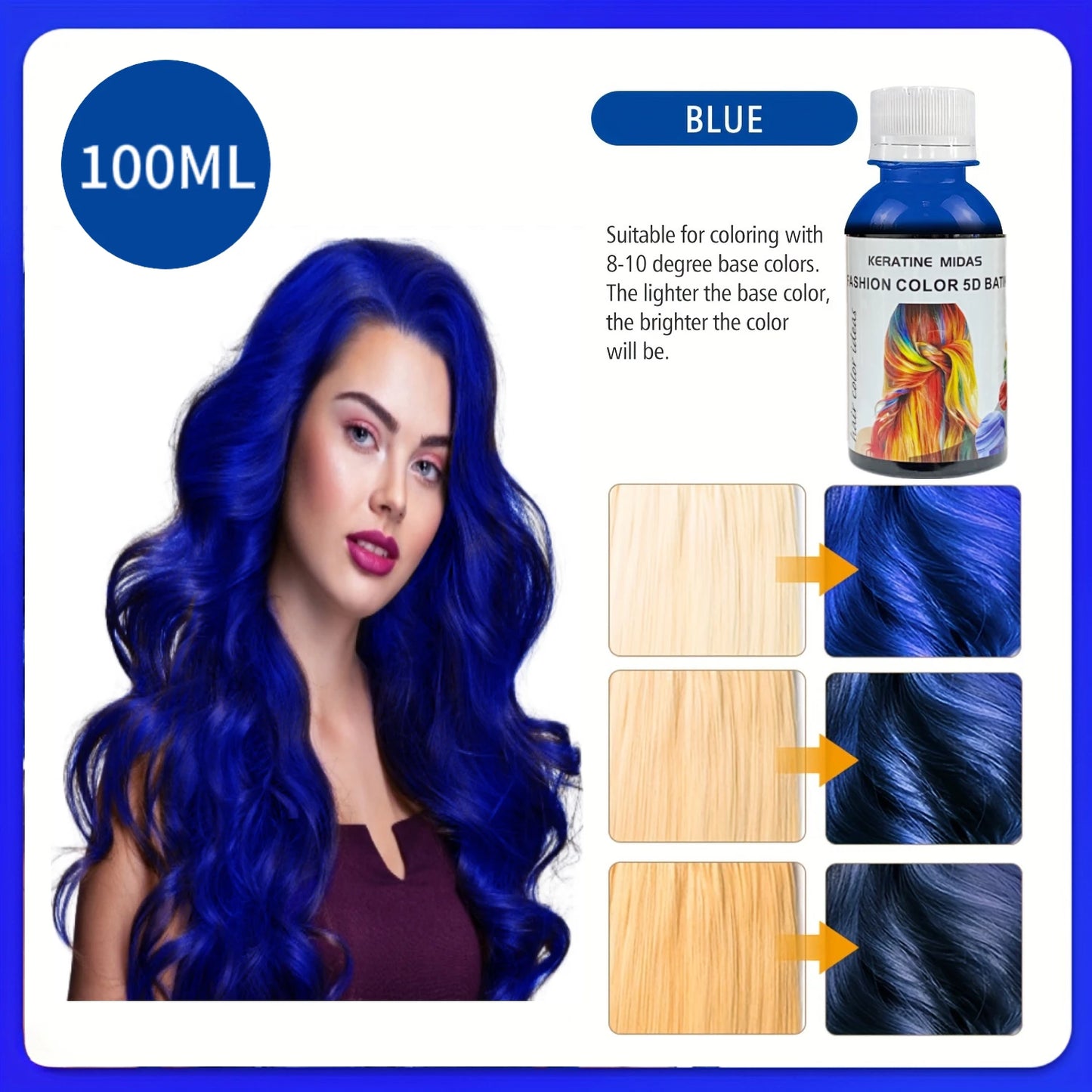 Hot Selling Factory Direct Supply 100ML Hair Color Manicure Dyeing Hair Ammonia-Free  While Caring