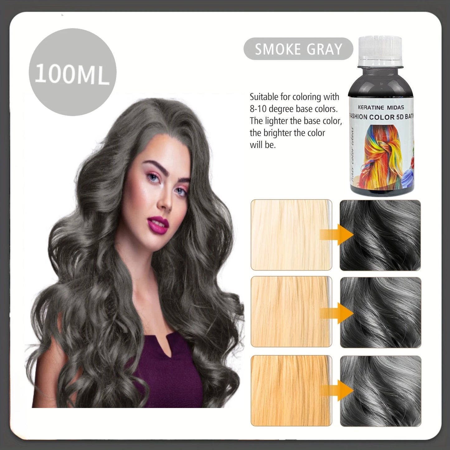 Hot Selling Factory Direct Supply 100ML Hair Color Manicure Dyeing Hair Ammonia-Free  While Caring