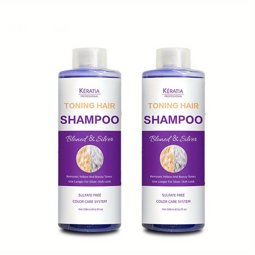 Toning Hair Shampooo, Balancing Blonde & Silver Shampoo, Natural Herbal Purple Shampoo