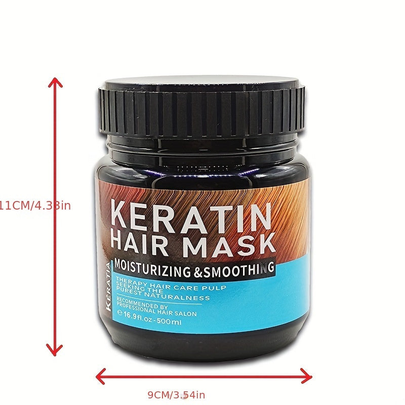 Keratin Hair Mask, Moisturizing And Smoothing Hair, Hair Care Mask For All Hair Types